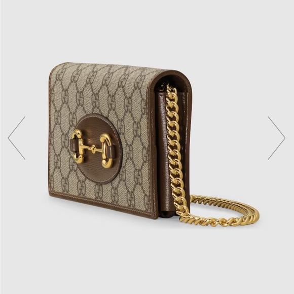 GUCCI HORSEBIT 1955 WALLET WITH CHAIN - Picture 12 of 14